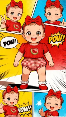 Comic baby cute