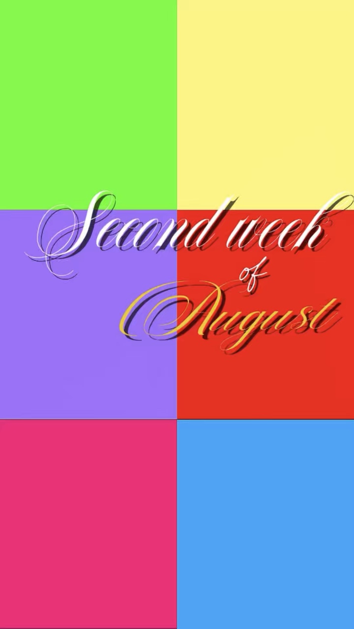 2ª semana de agosto 