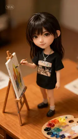 ai cute painting 