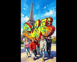 Riesen Graffiti 