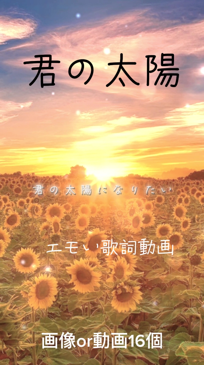 君の太陽 歌詞動画