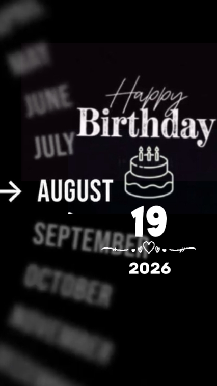 BDAY SON AUGUST |