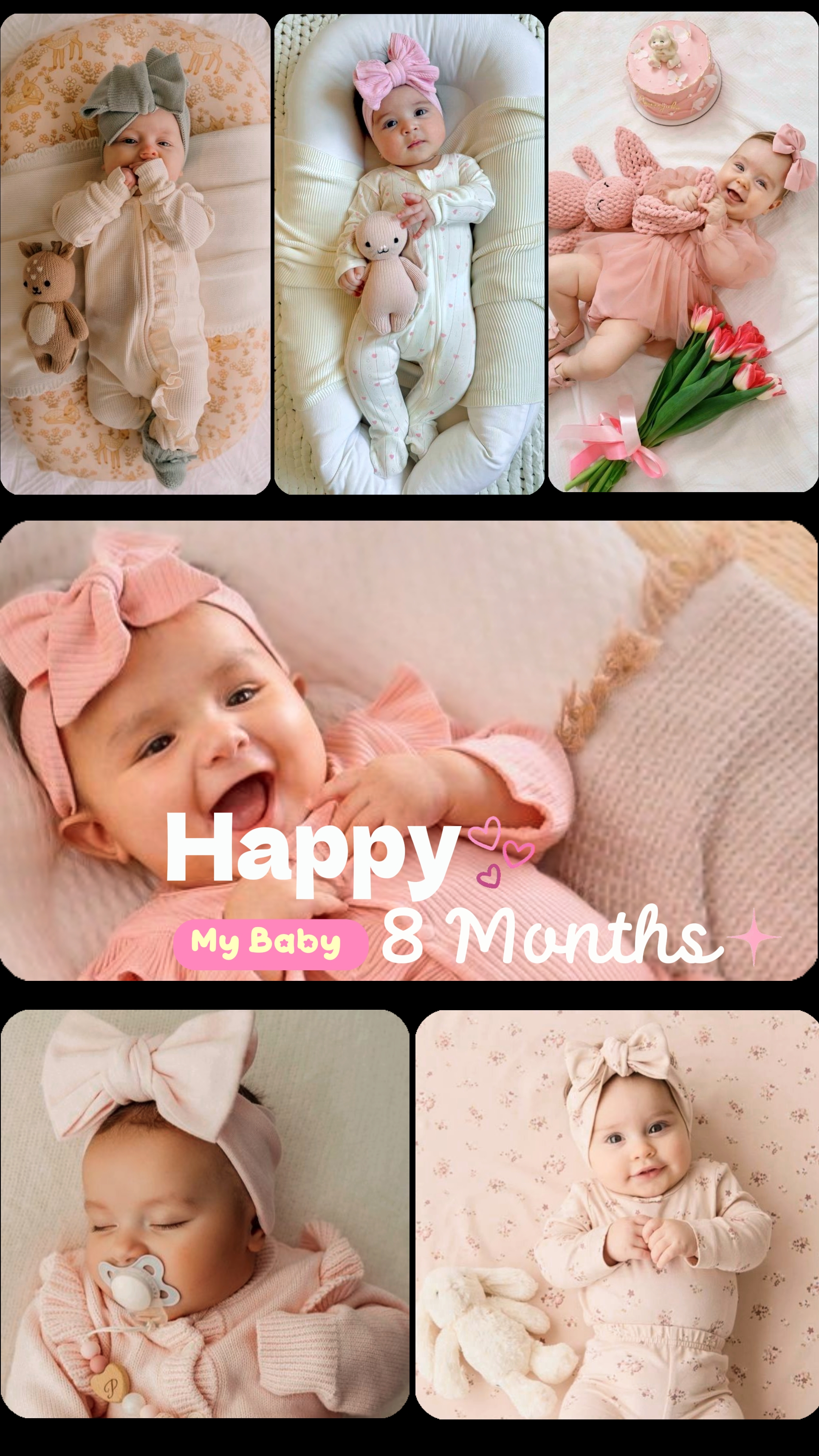 Felices 8 meses bebé
