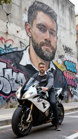 Graffiti with moto