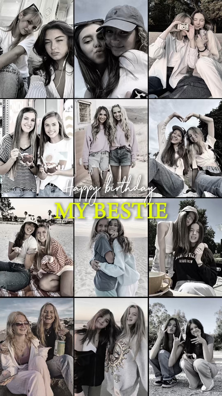 Aniversário minha melhor amiga 