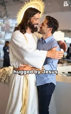 hugged by Jesus