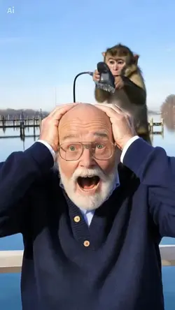 Monkey prank