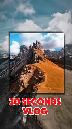 30 seconds vlog