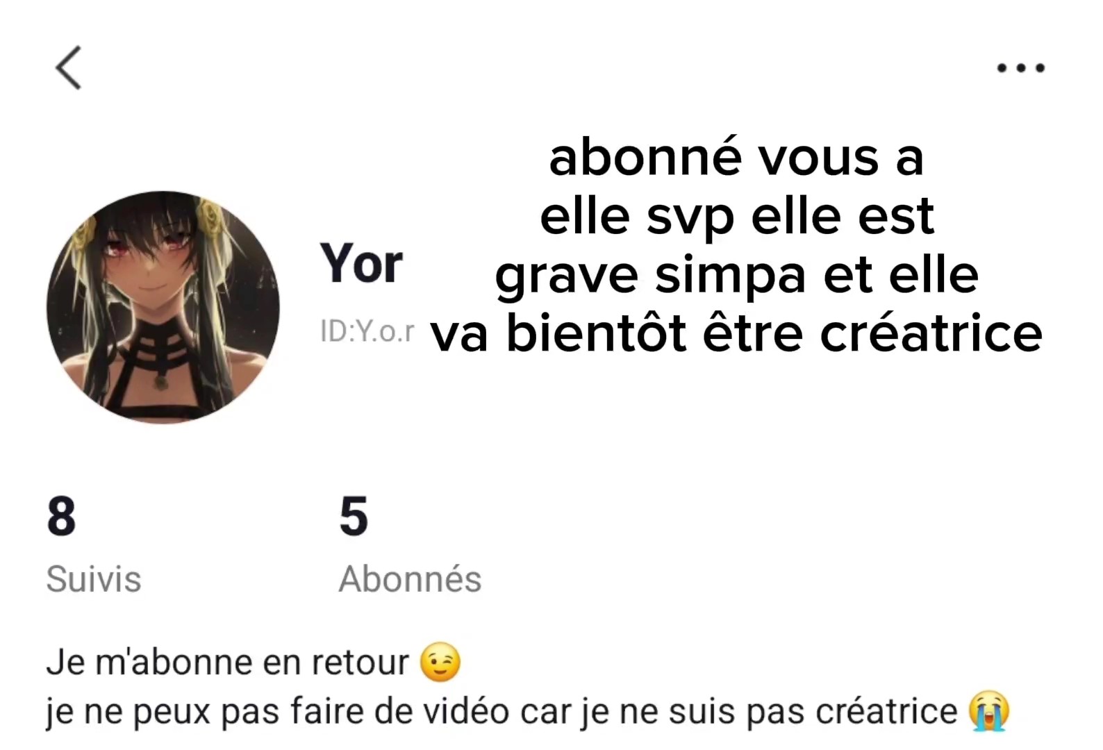 abonné vous a yor