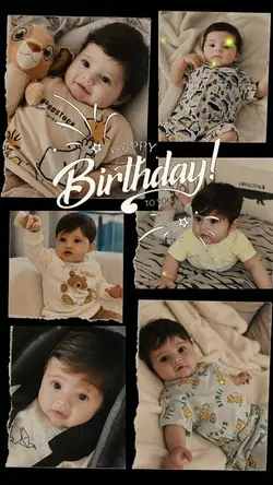 Birthday baby son