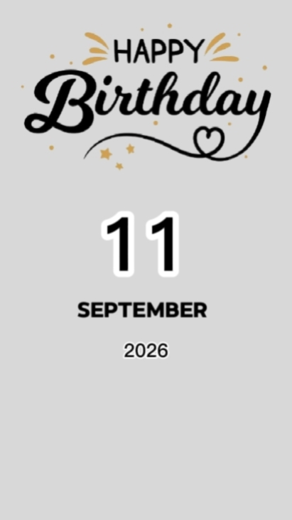 Ulang Tahun Ibu 11 September