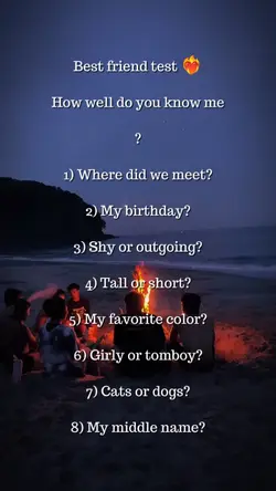 Best Friend Test 