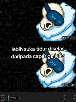 tidur di kelas