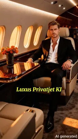 Luxus Privatjet KI