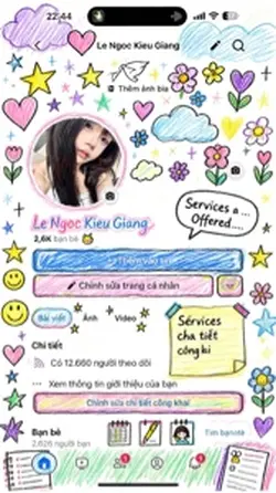 Vẽ trang Facebook