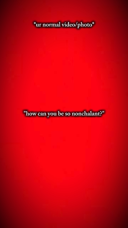 Nonchalant?