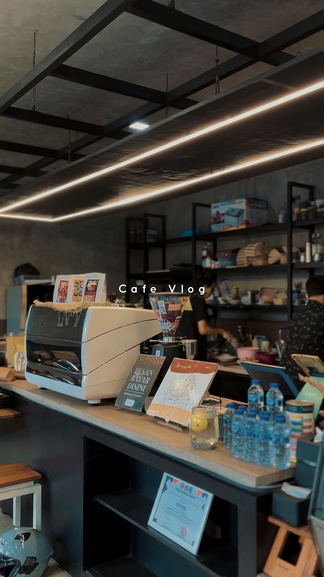 Esthétique du vlog du café