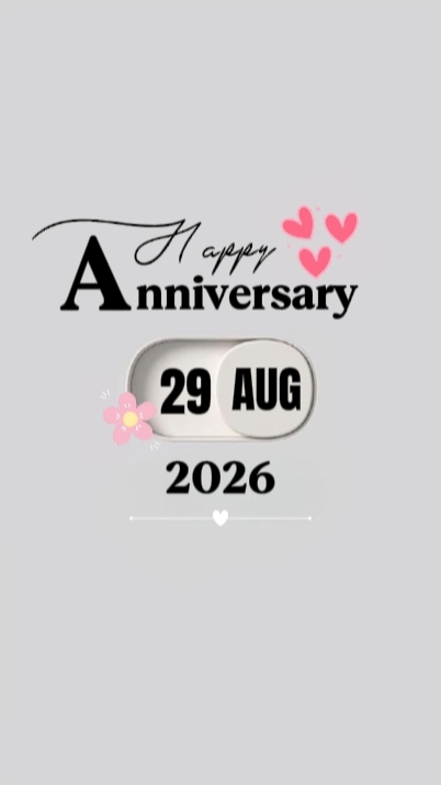 ANNIV 29 AUGUST 2026