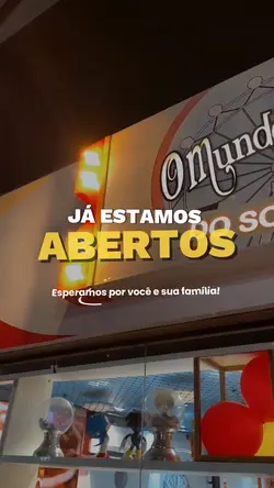 Já estamos abertos 