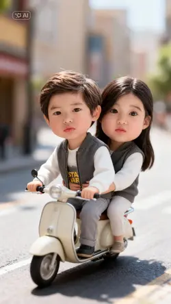 couple cute vespa