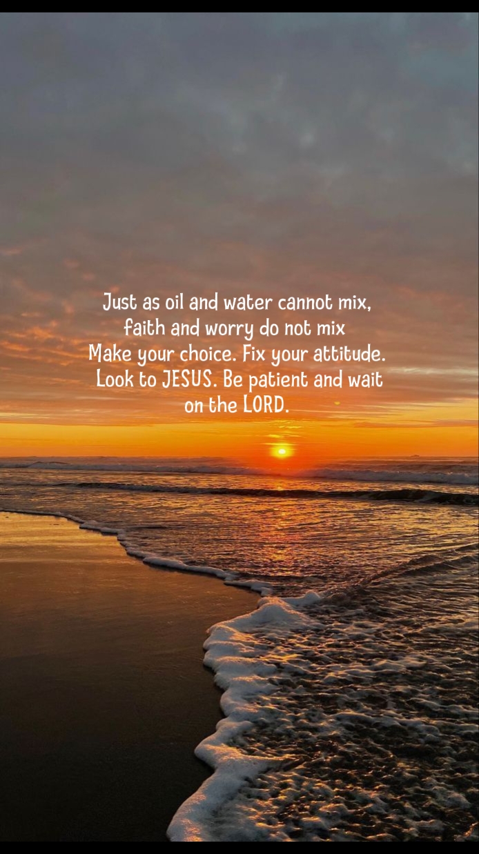 just like water&oil