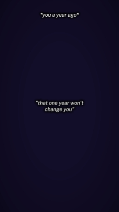 that one year