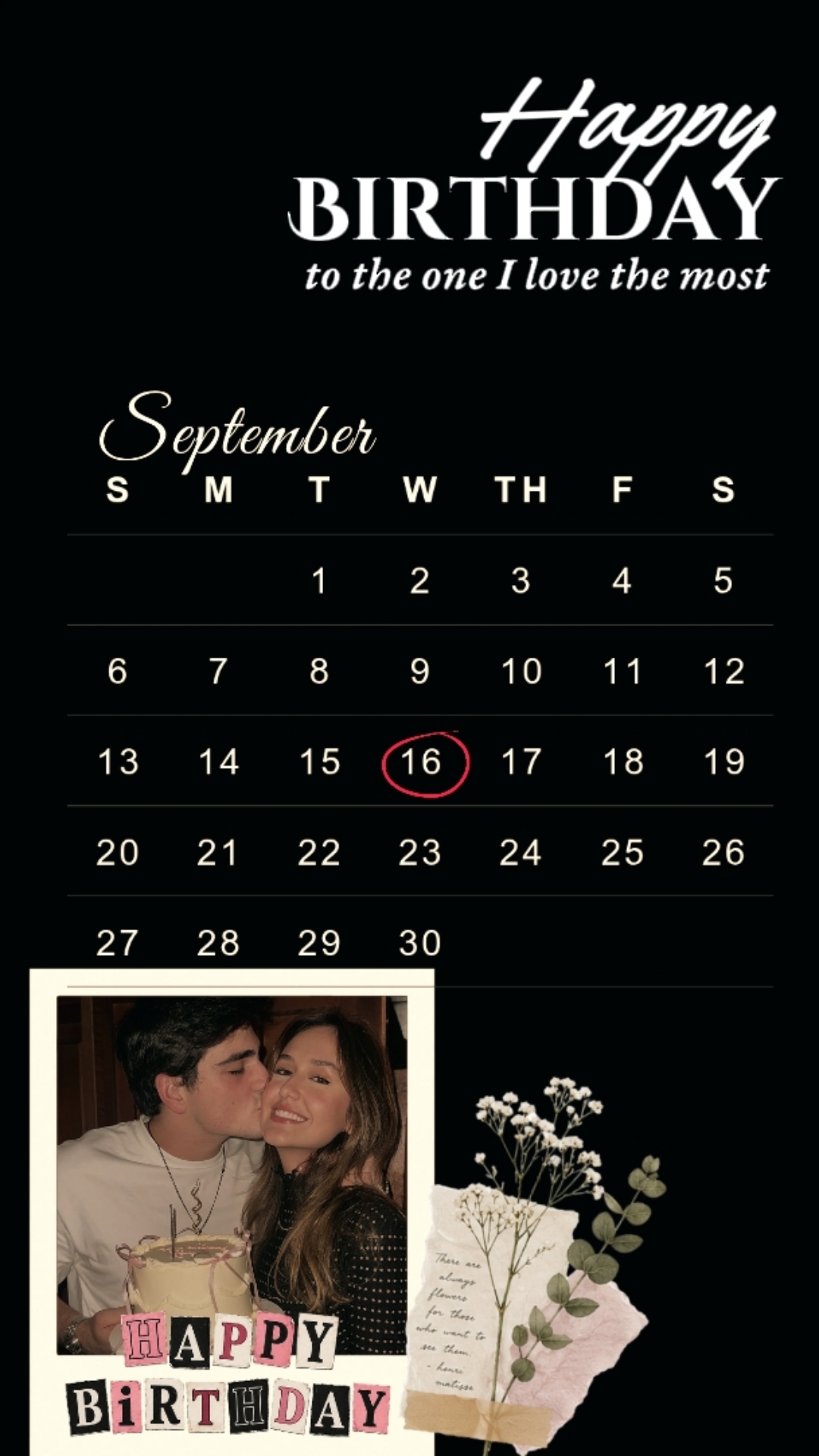 HBD Babe I sept 16th