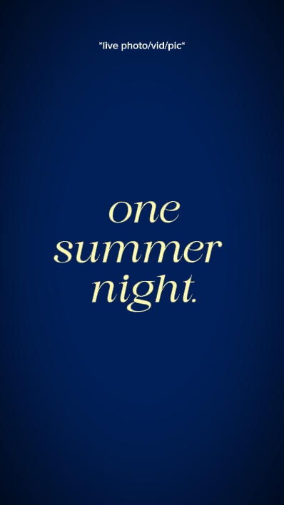 one summer night 