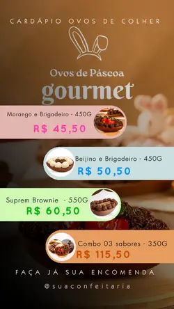 Cardápio de Páscoa 
