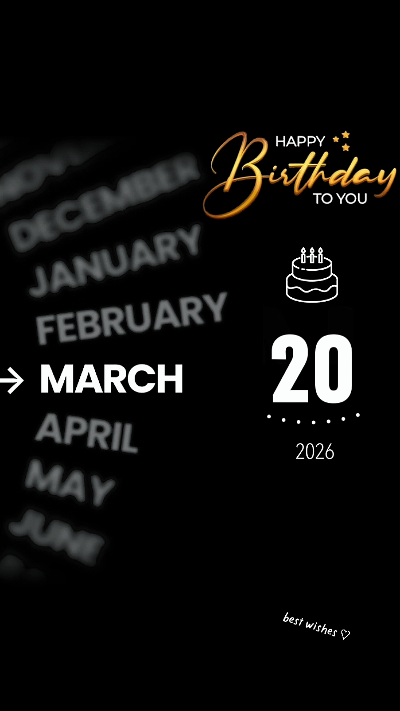 ANNIVERSAIRE 20 MARS 