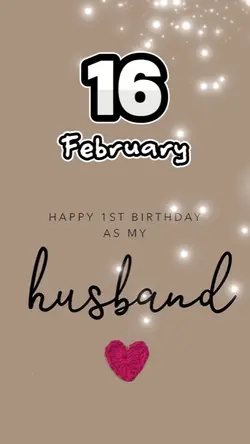 hbd husband 16 feb