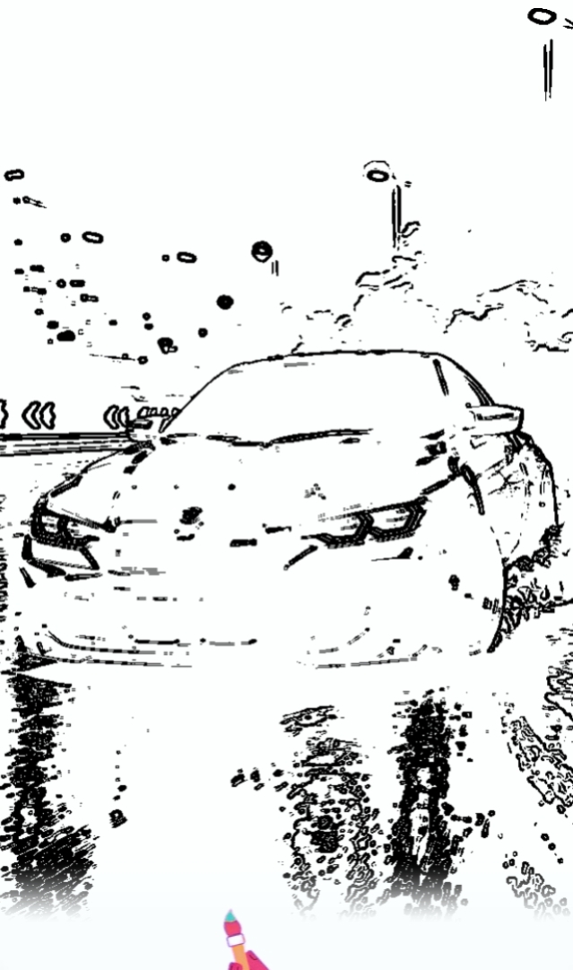 Tendência viral da arte do carro 