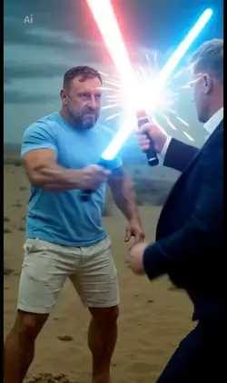 light saber battle