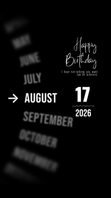 BDAY LOVE AUGUST 17