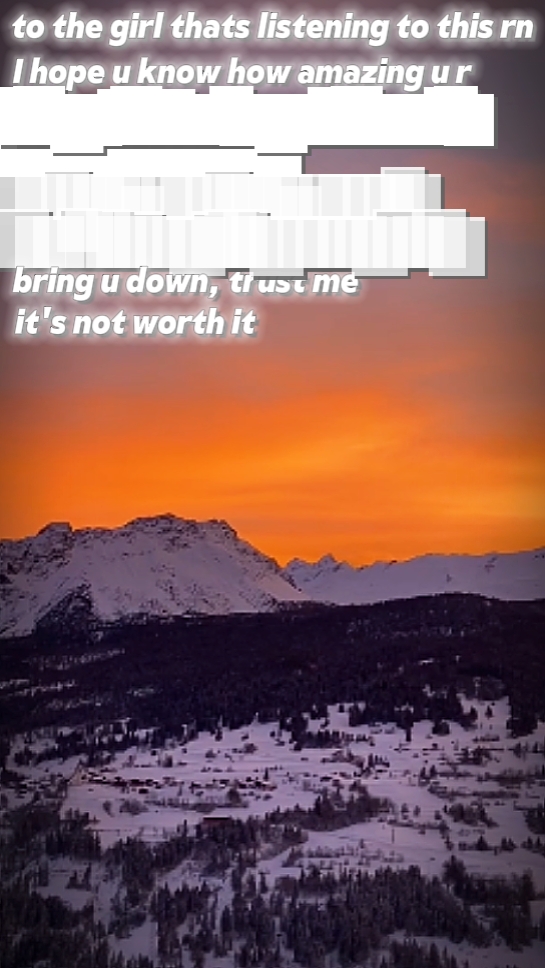 to the girl listenin