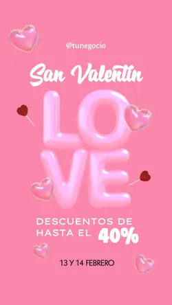 San Valentín negocio