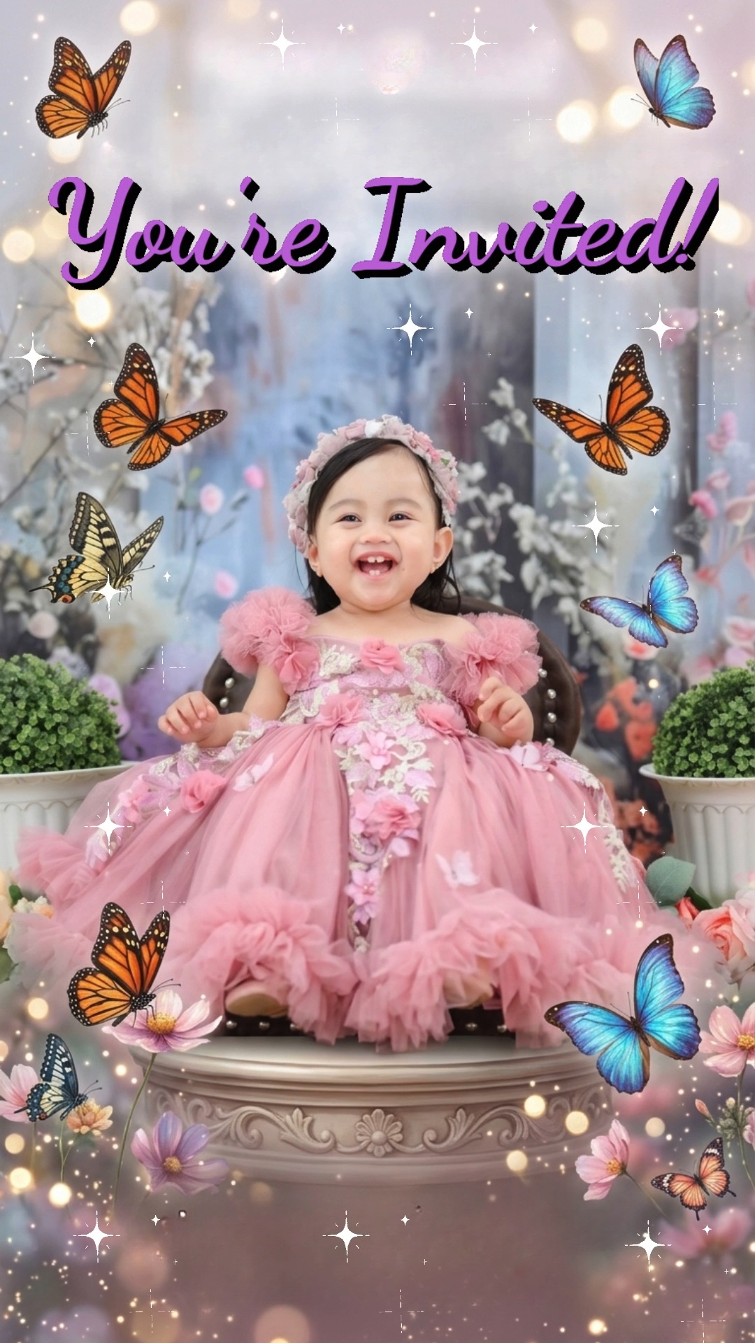 Mariposa de cumpleaños 