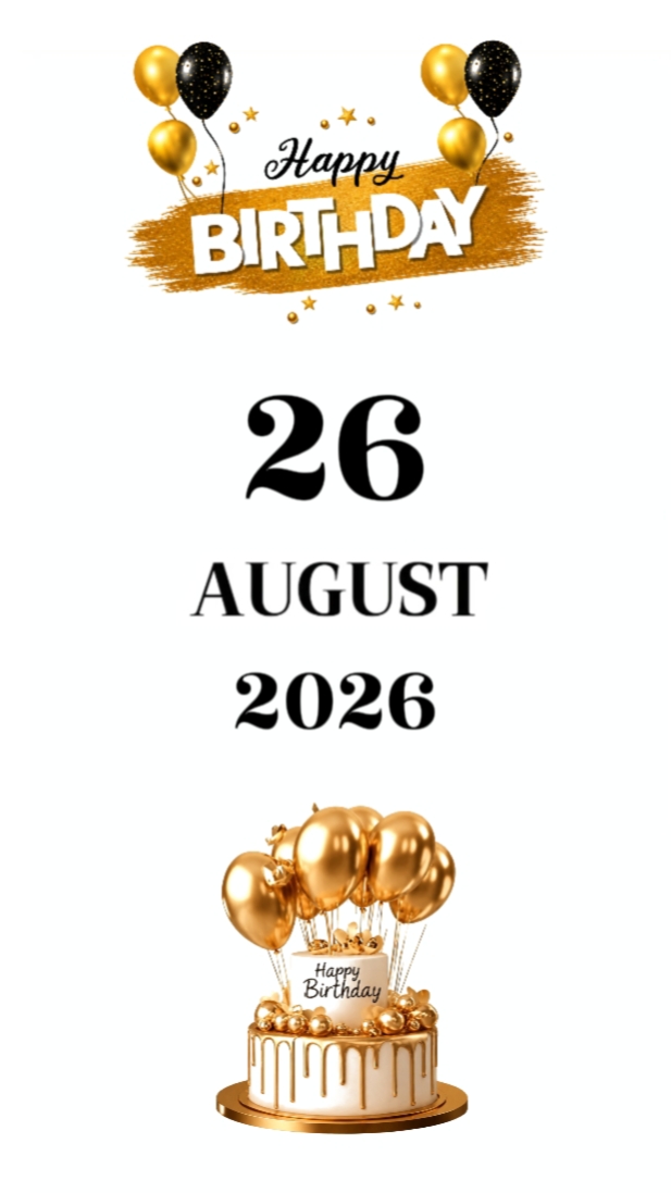 BDAY SON 26 AUGUST
