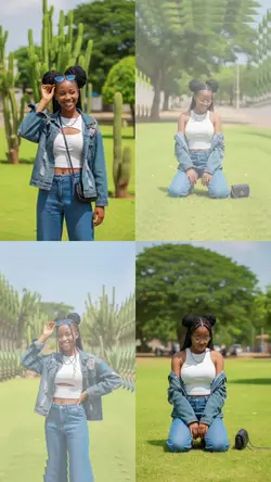 4-Grid Photo-Dump: Denim Lookbook