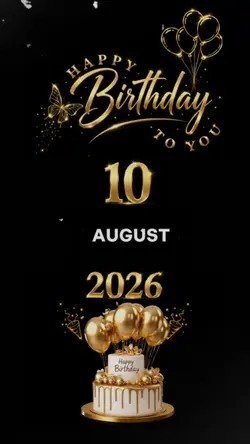 Birthday 10 August