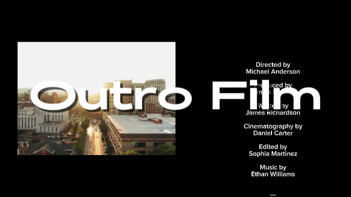 Outro Credits Film