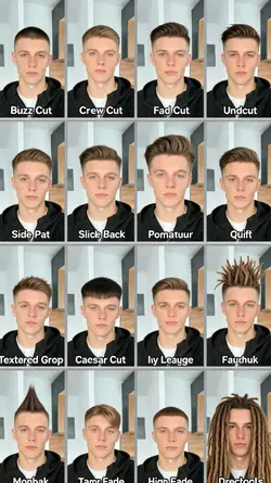 coiffures pour homme