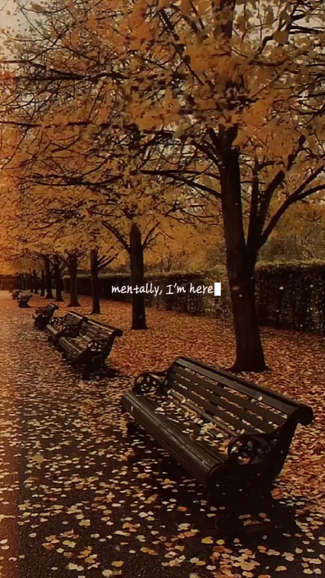 6. MENTALLY,I'M HERE