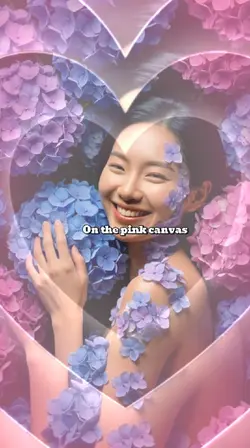 분홍캔버스위에