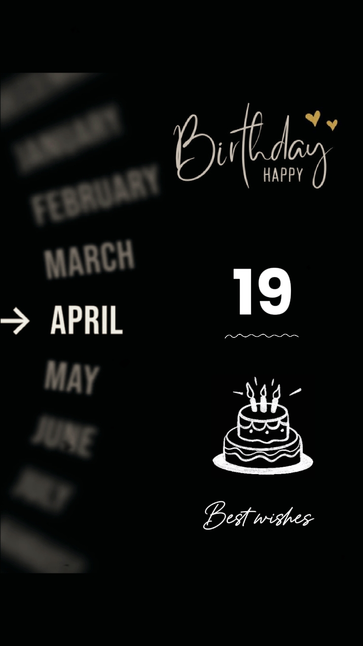 19 April Birthday