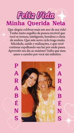 Parabéns Neta 