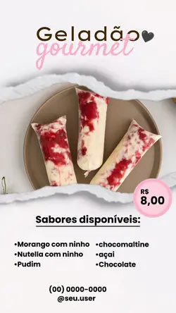 Geladinho gourmet 