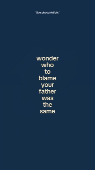 wonderwhotoblameyour