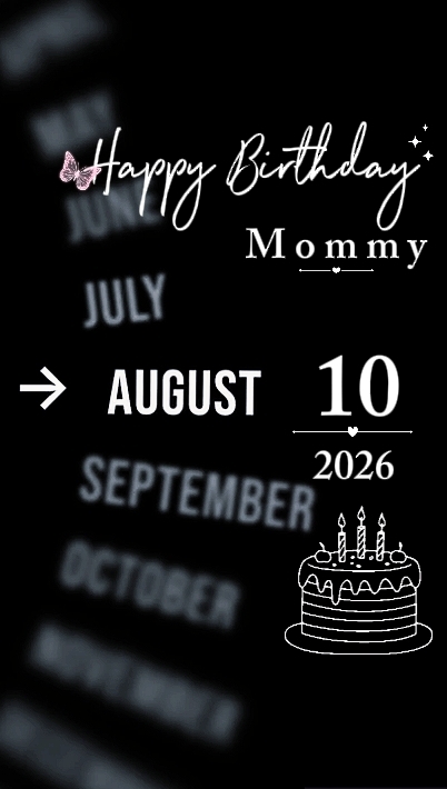 ANIVERSÁRIO MAMÃE 10 DE AGOSTO
