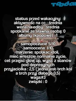 status przed wakacje